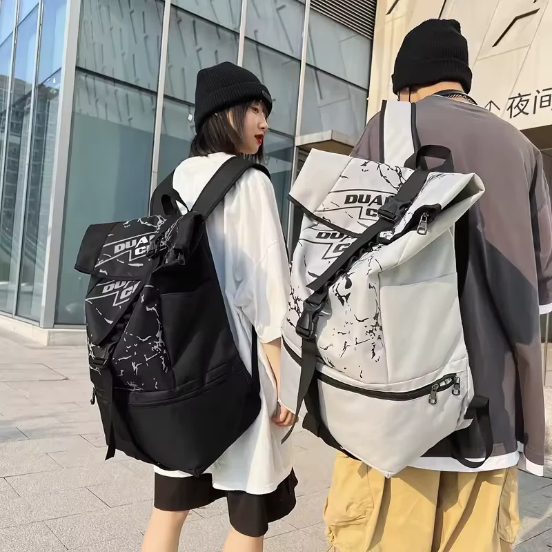 Roll-Top Oxford Travel Backpack product reference image