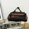 3-in-1 Oxford Duffel Backpack with Hidden Shoe Pocket Black color SKU reference