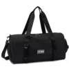 Foldable Oxford Travel Duffel with Shoe Pocket and Trolley Sleeve Black color SKU reference