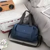 Foldable Oxford Dry/Wet Gym & Travel Duffel Blue color SKU reference