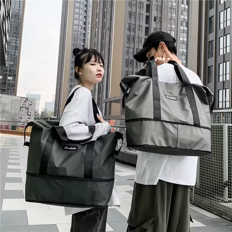 Large Foldable Oxford Dry/Wet Gym Duffel product reference image