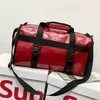 PU Leather Business Weekender Travel Bag Red color SKU reference