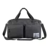 Foldable Oxford Gym & Travel Duffel with Shoe Compartment Dark grey color SKU reference