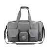 Nylon Gym Duffel with Dry/Wet and Shoe Compartments Beige color SKU reference