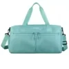 Foldable Nylon Dry/Wet Gym Duffel with Shoe Compartment Blue color SKU reference