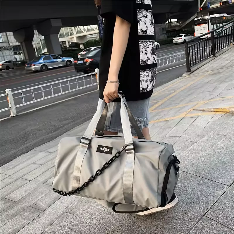 Oxford Duffel with Acrylic Chain Detail product reference image