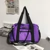 Oxford Color-Block Duffel with Acrylic Chain Detail Blue color SKU reference