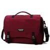 Nylon Travel Duffel with Laptop Compartment Burgundy color SKU reference