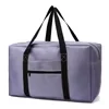 Foldable Oxford Travel Duffel with Shoe Compartment Purple color SKU reference