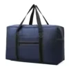 Foldable Oxford Travel Duffel with Shoe Compartment Blue color SKU reference