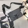 Nylon Anti-Theft Flap Crossbody Purse Grey color SKU reference