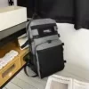 Multi-Pocket Oxford Outdoor Travel Backpack Grey color SKU reference