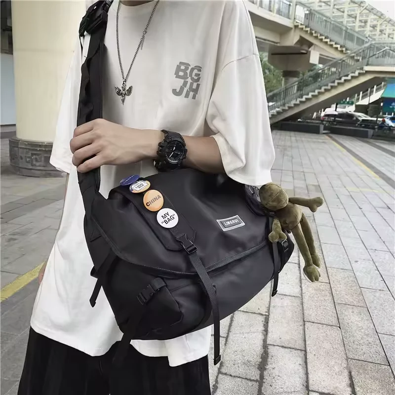 Nylon Utility Crossbody Bag with Removable Strap product reference image