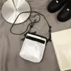 Clear PVC-Front Mini Crossbody Phone Bag White color SKU reference
