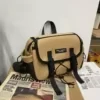 Nylon Adjustable Crossbody Waist Bag Khaki color SKU reference