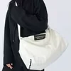 Nylon Weekender Duffel with Separate Shoe Compartment White color SKU reference