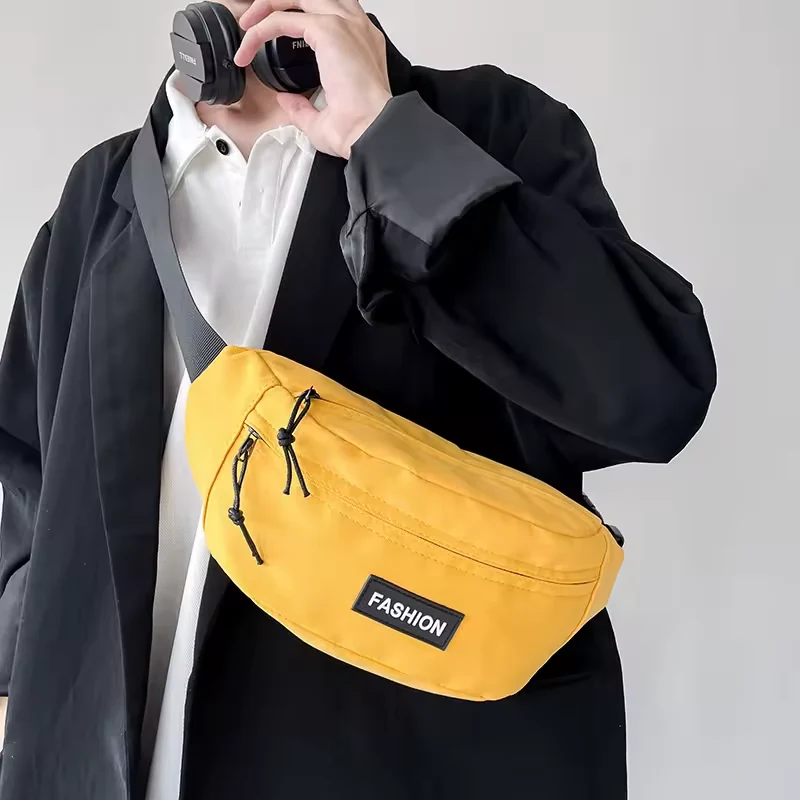 Nylon Waist Bag with Hidden Zipper Pocket and Adjustable Strap product reference image