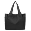 Multi-Pocket Nylon Yoga and Gym Duffel with Magnetic Buckle Black color SKU reference