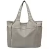 Multi-Pocket Nylon Yoga and Gym Duffel with Magnetic Buckle Gray color SKU reference