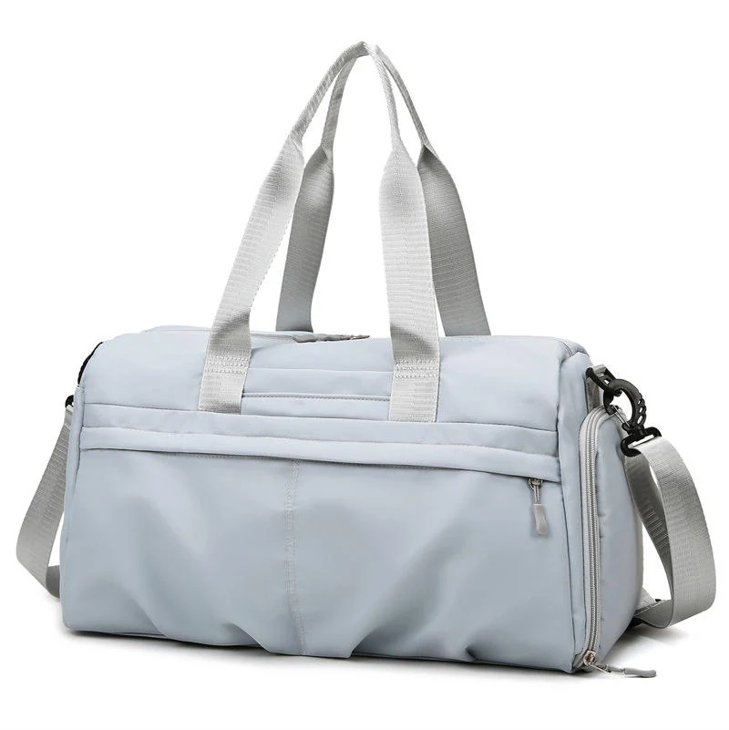 Nylon Gym Duffel with Wet-Dry and Shoe Storage Light blue color SKU reference