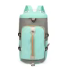 Cylinder Travel Backpack with Shoe Compartment Green color SKU reference