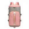 Cylinder Travel Backpack with Shoe Compartment Yellow color SKU reference
