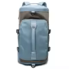 Cylinder Travel Backpack with Shoe Compartment Light Blue color SKU reference