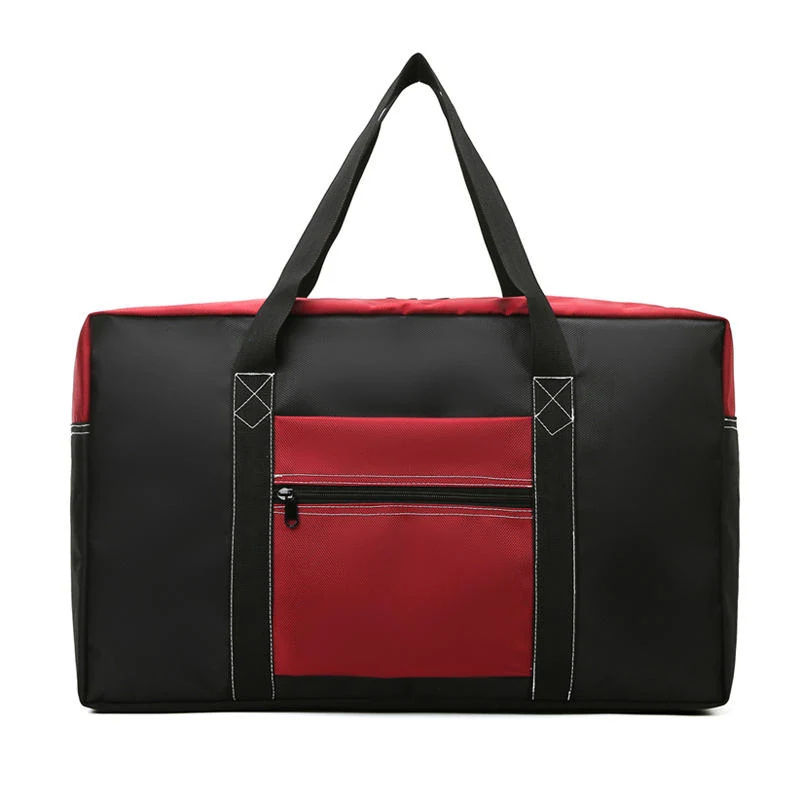 Large Nylon Gym & Travel Duffel with Trolley Sleeve Red color SKU reference