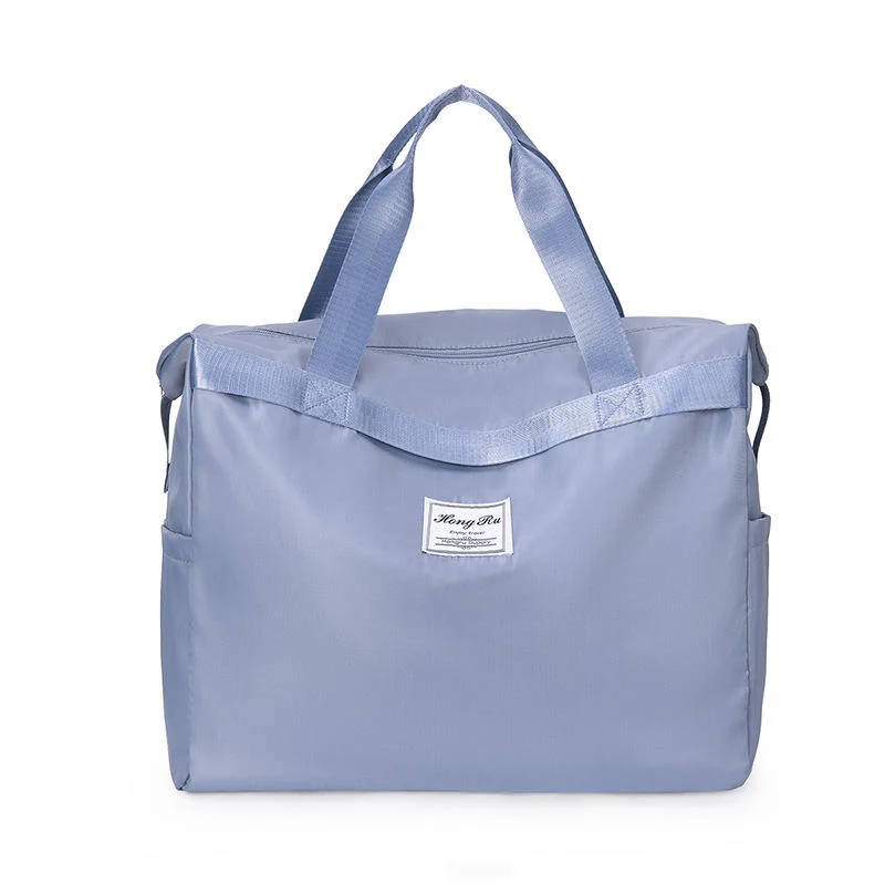 Nylon Travel & Gym Tote with Dry/Wet Storage Blue color SKU reference