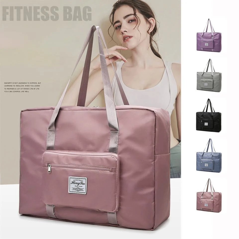Foldable Nylon Gym Duffel with Luggage Sleeve product reference image