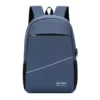 Reflective Polyester Daypack with Cushioned Back Panel Blue color SKU reference