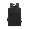 Nylon Business Backpack with Hidden Front Zip and Side Pockets Black color SKU reference