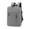 Nylon Business Backpack with Hidden Front Zip and Side Pockets Gray color SKU reference