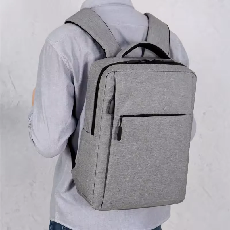 15.6-Inch Nylon Laptop Backpack with Front Zip and USB Port product reference image