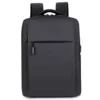 15.6-Inch Nylon Laptop Backpack with Front Zip and USB Port Dark gray color SKU reference