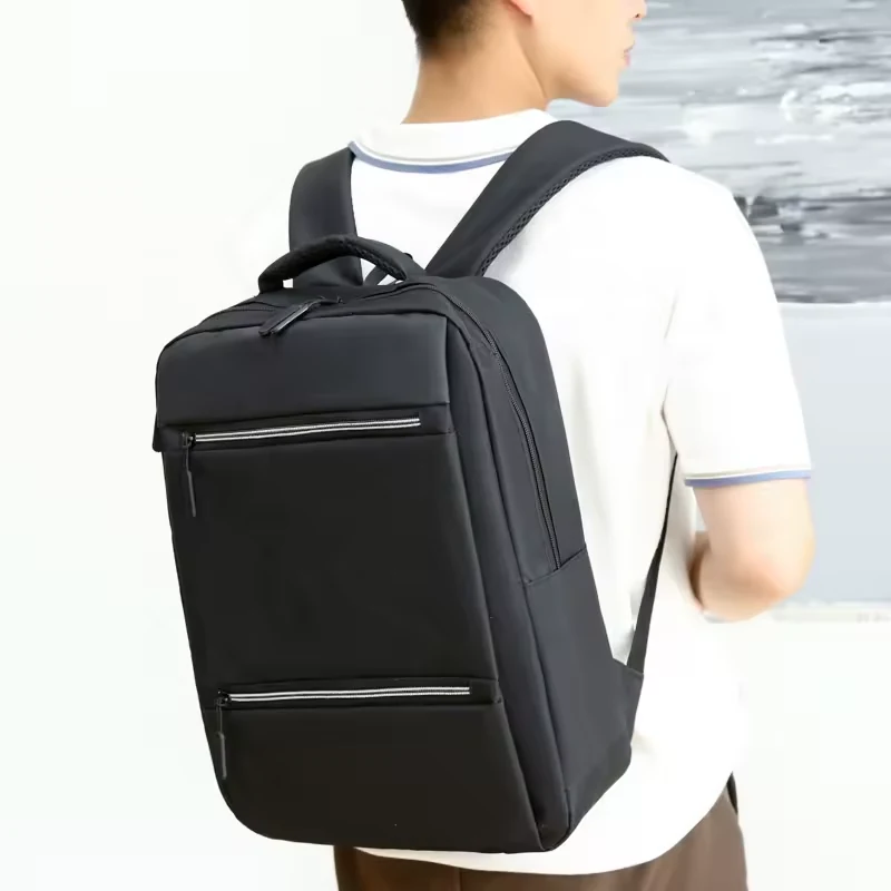 Oxford Laptop Backpack with Front Zip Pockets and USB Access product reference image