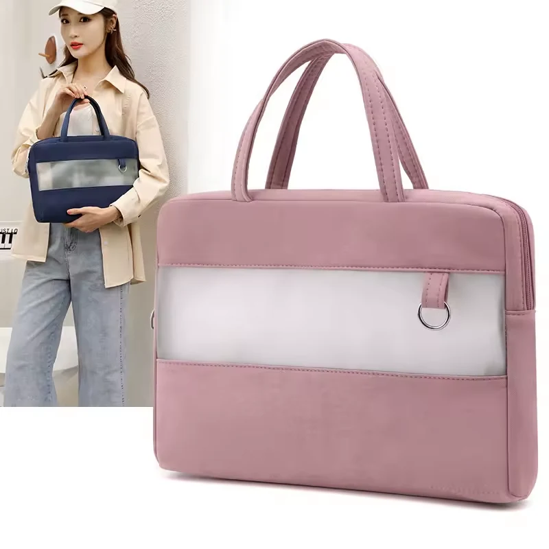 Nylon Laptop Briefcase with Frosted TPU Panel product reference image