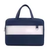 Nylon Laptop Briefcase with Frosted TPU Panel Dark navy color SKU reference