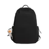 Oxford School Backpack with Character Charm and Side Pockets Black color SKU reference