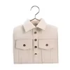 Shirt-Collar PU Novelty Bag with Metal Strap Options Ivory color SKU reference