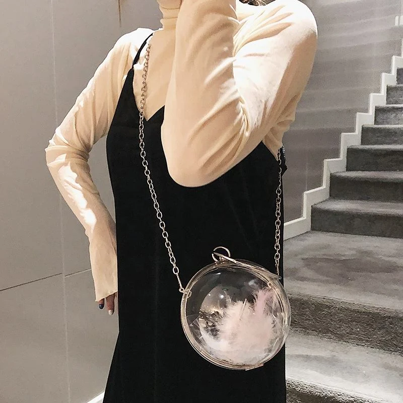 Clear PVC Sphere Mini Handbag product reference image