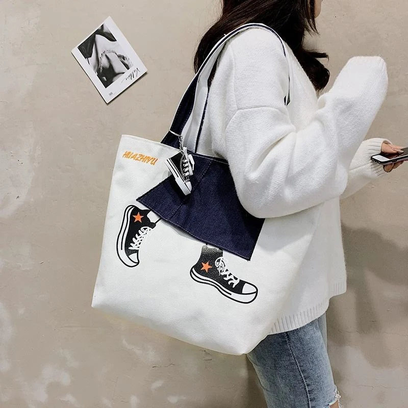 Canvas Weekend Tote with Embroidered Logo Detail product reference image