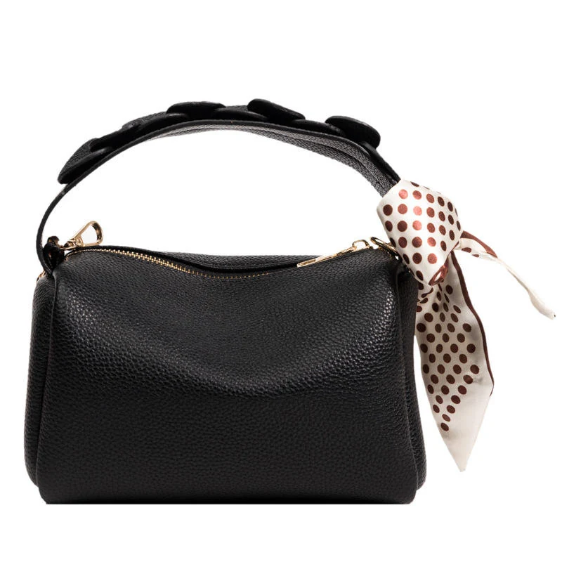 PU Crossbody Bag with Bow-Tie Detail Black color SKU reference