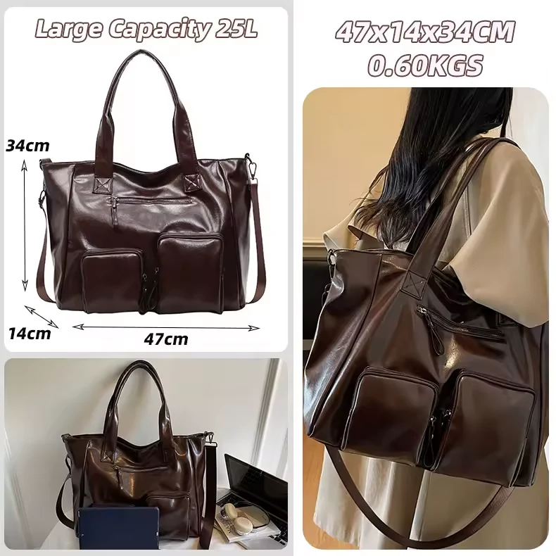 Croc-Embossed PU Shoulder Bag with Front Pocket product reference image