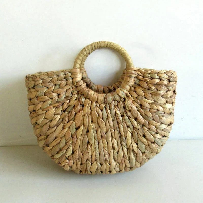 Handwoven Straw Basket Shopping Tote product reference image
