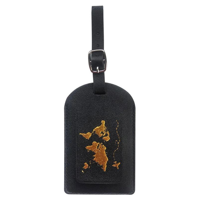 PU Passport Cover, Card Holder and Luggage Tag Collection Black Luggage Tag color SKU reference