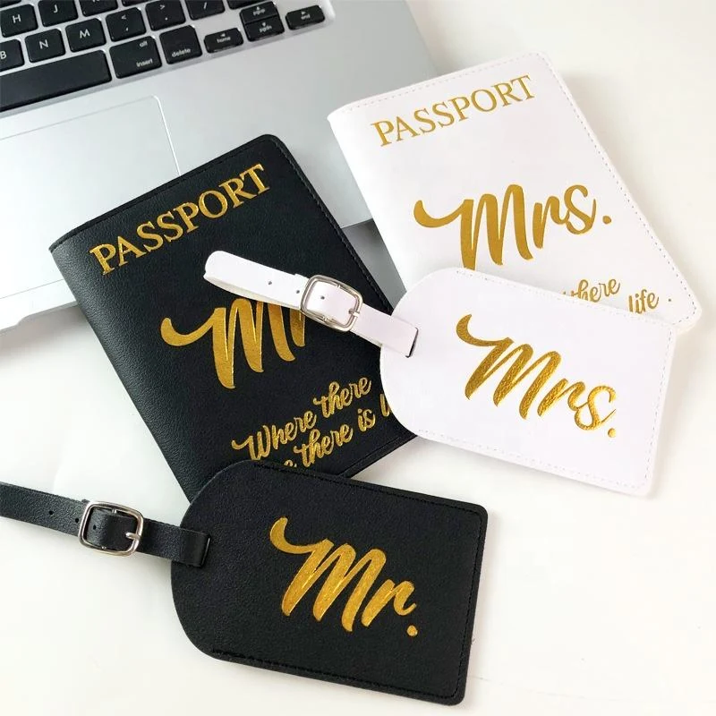 PU Leather Passport Case & Luggage Tag Set product reference image