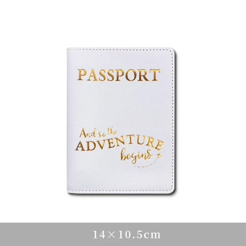 PU Leather Passport Case & Luggage Tag Set White Passport Case color SKU reference