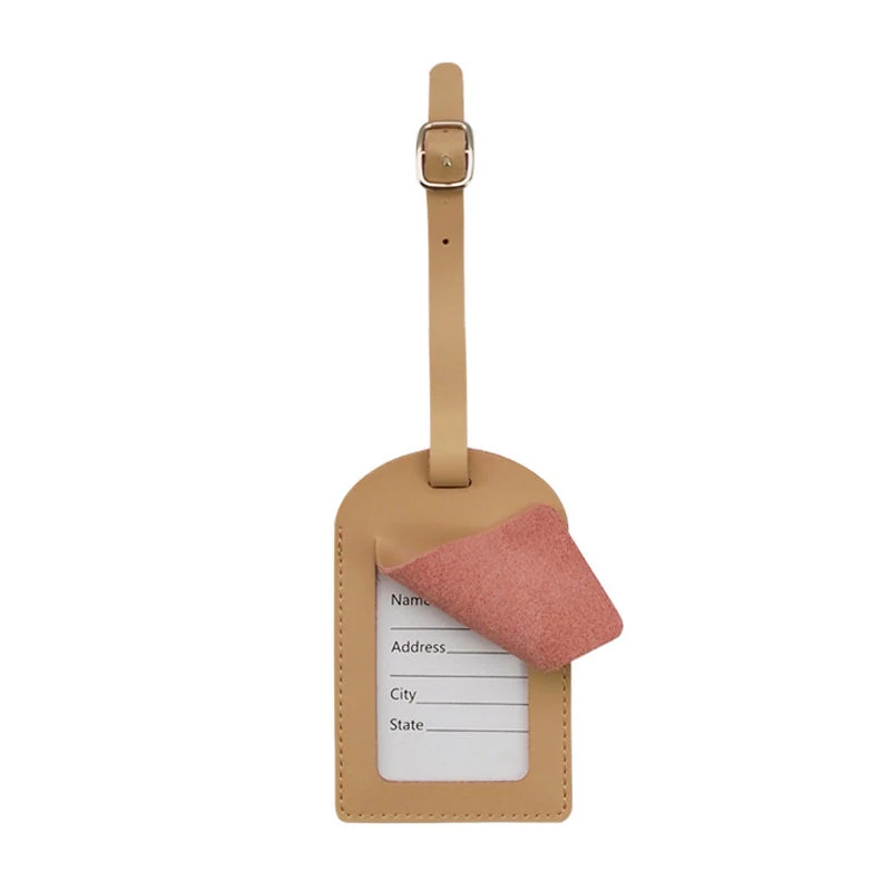 Genuine Leather Passport Holder & Luggage Tag Set Yellow Luggage Tag color SKU reference