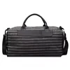 Canvas Travel Organizer Bag with Shoe Compartment Black color SKU reference